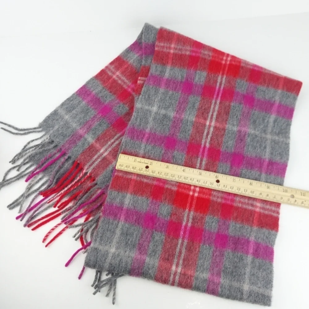 Lambswool Ballantrae Scotland Plaid Soft Scarf